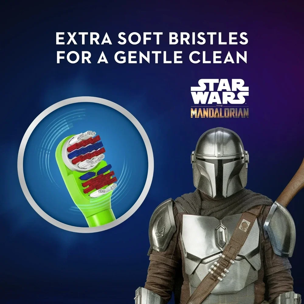 Oral-B Kids Electric Toothbrush The Mandalorian Baby Yoda Star Wars Grogu (2 Pk)